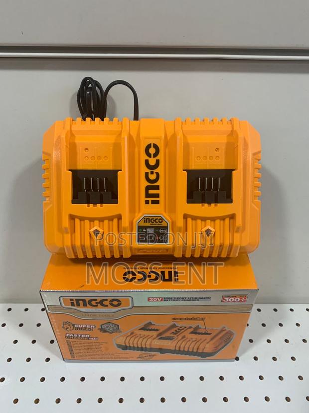 Ingco Fast Charger 20v -4a for 2 Batteries - C20 - Fcli2034 · Photo 1