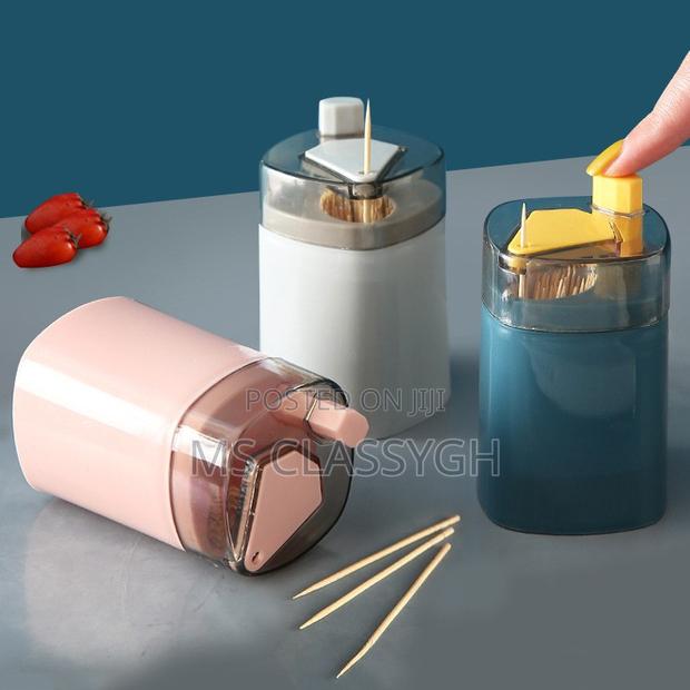 Toothpick Holder Dispensers Pop-Up Automatic Dispenser Tooth · Photo 1