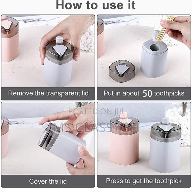 Toothpick Holder Dispensers Pop-Up Automatic Dispenser Tooth · Photo 3