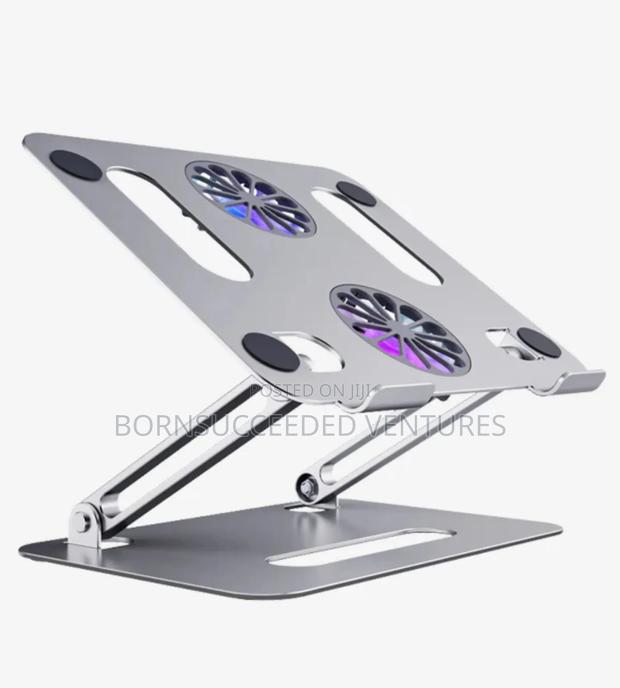 Folding Adjustable Laptop Stand Holder With Cooling Fan · Photo 1