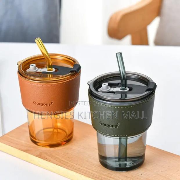 Glass Cup With Straw 400ml · Photo 2