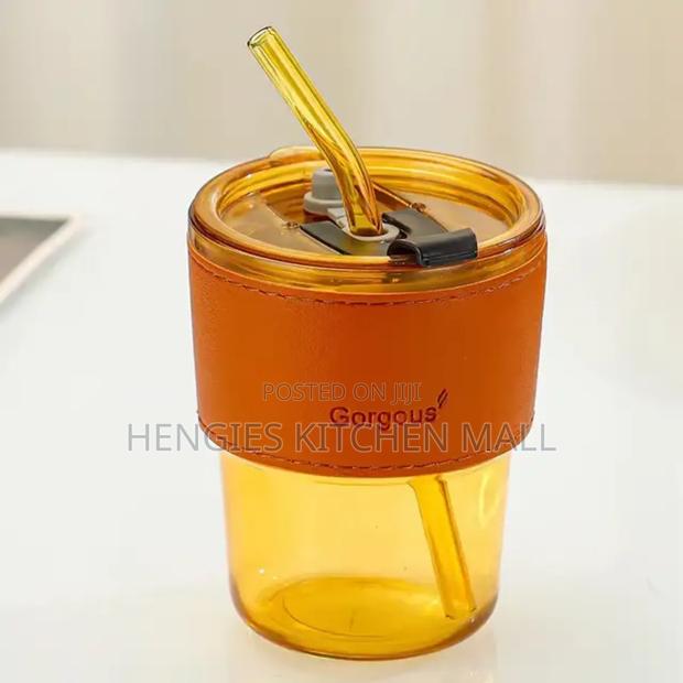 Glass Cup With Straw 400ml · Photo 3