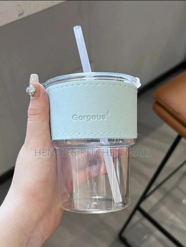 Glass Cup With Straw 400ml · Photo 4