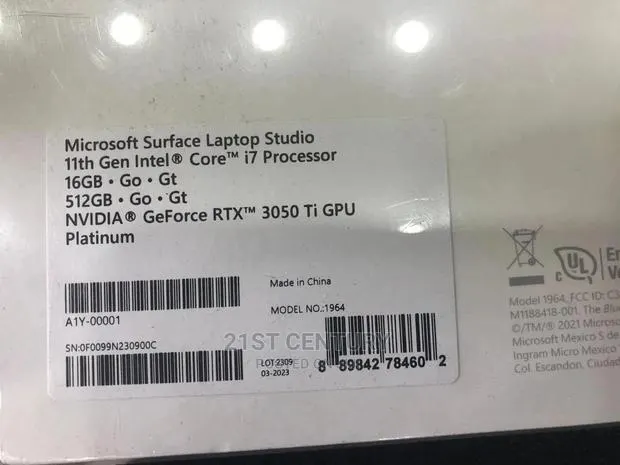 New Microsoft Surface Laptop Studio 16GB Intel Core I7 SSD 512GB · Photo 2