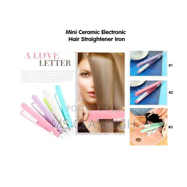 Hair Straightener Mini Flat Hot Comb Curler Styling Tools · Photo 1