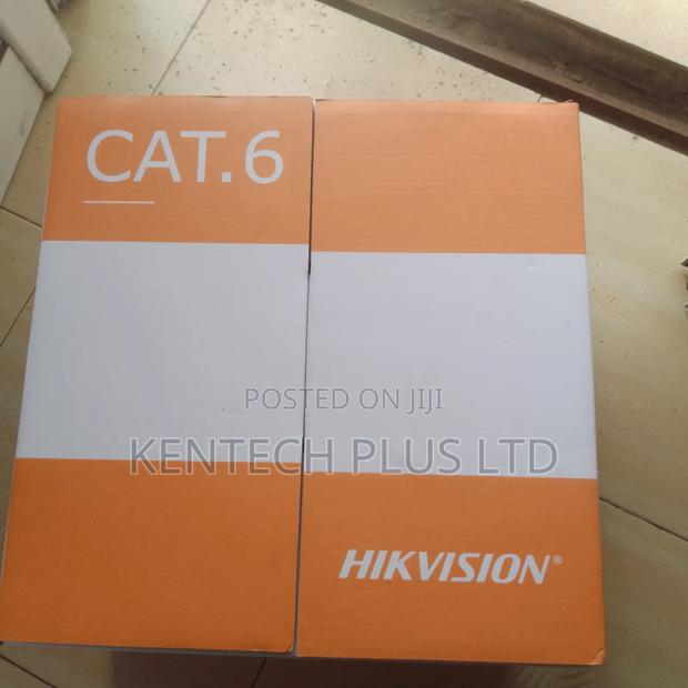 Hikvison Cat6 Network Orange Cable 305m Copper · Photo 2