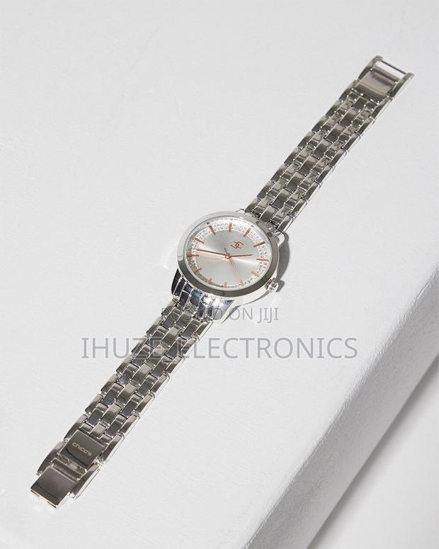 Silvertone Metal Watch With Glitz Face · Photo 2