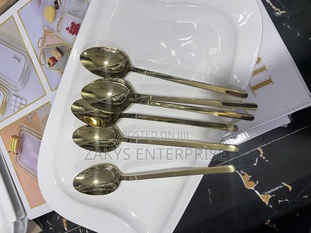 Stainless Steel Gold Spoons 6pcs · Photo 4