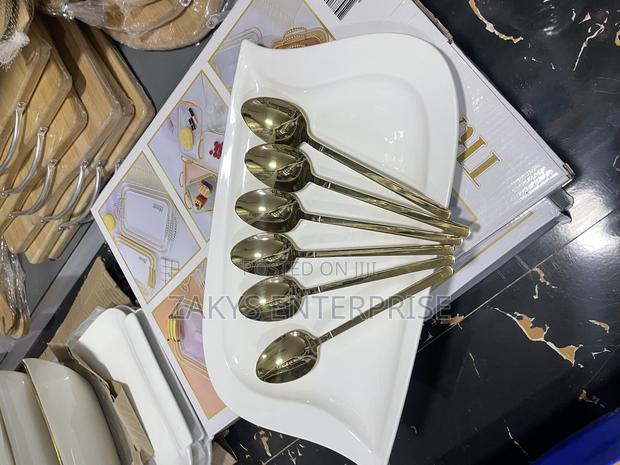 Stainless Steel Gold Spoons 6pcs · Photo 2