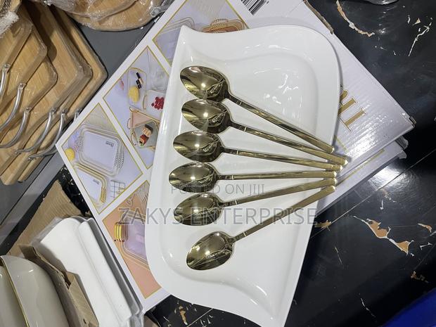 Stainless Steel Gold Spoons 6pcs · Photo 3