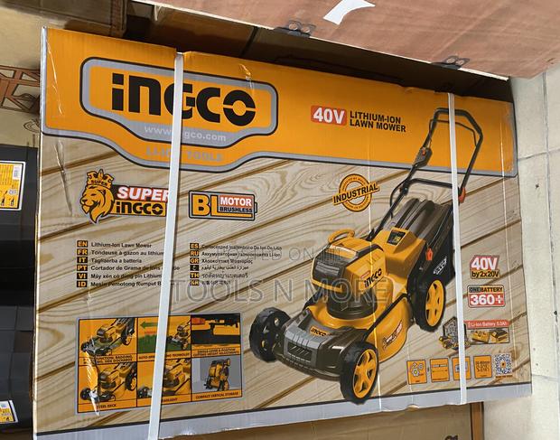 INGCO Brushless 18” Cordless Lawn Mower (With Battery Set) · Photo 1