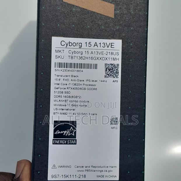 New Laptop MSI 16GB Intel Core i7 SSD 512GB · Photo 1