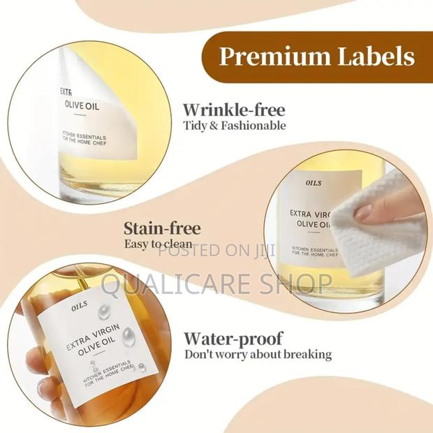 2pcs Glass Dispenser Bottles+Funnel+Label Set · Photo 7