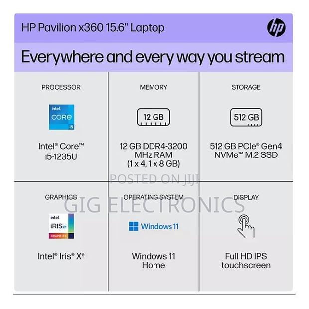 New Laptop HP Pavilion 15 12GB Intel Core I5 SSD 512GB · Photo 3