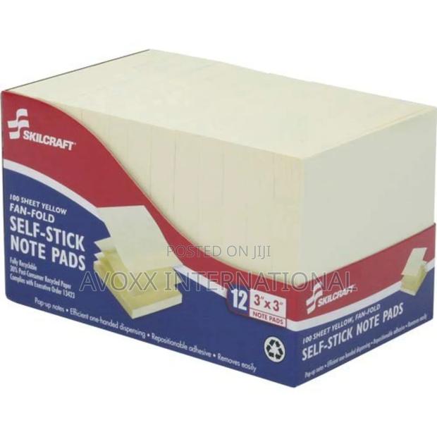 SKILCRAFT 3" Yellow Self-Stick Note Pads · Photo 1