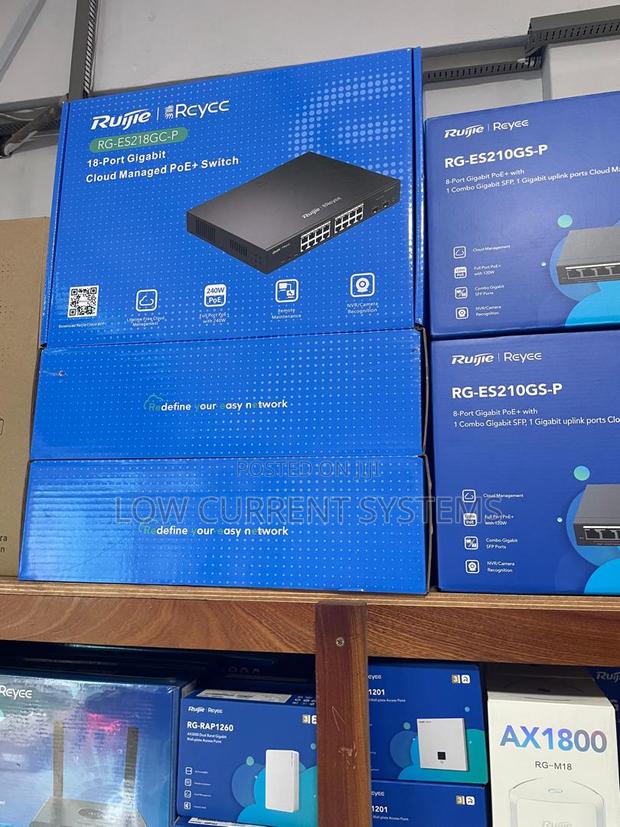 Ruijie 16 Port Poe 240w Managed Claud Switch Networking Ip · Photo 1