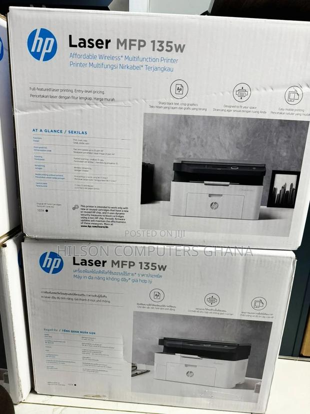Hp Laser Mfp 135w Printer – White · Photo 1
