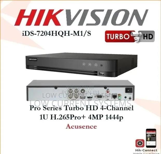 Hikvision DVR Acusence 4 Ch Audio 1444p 5m Ids-7204hqhi-M1/S · Photo 1