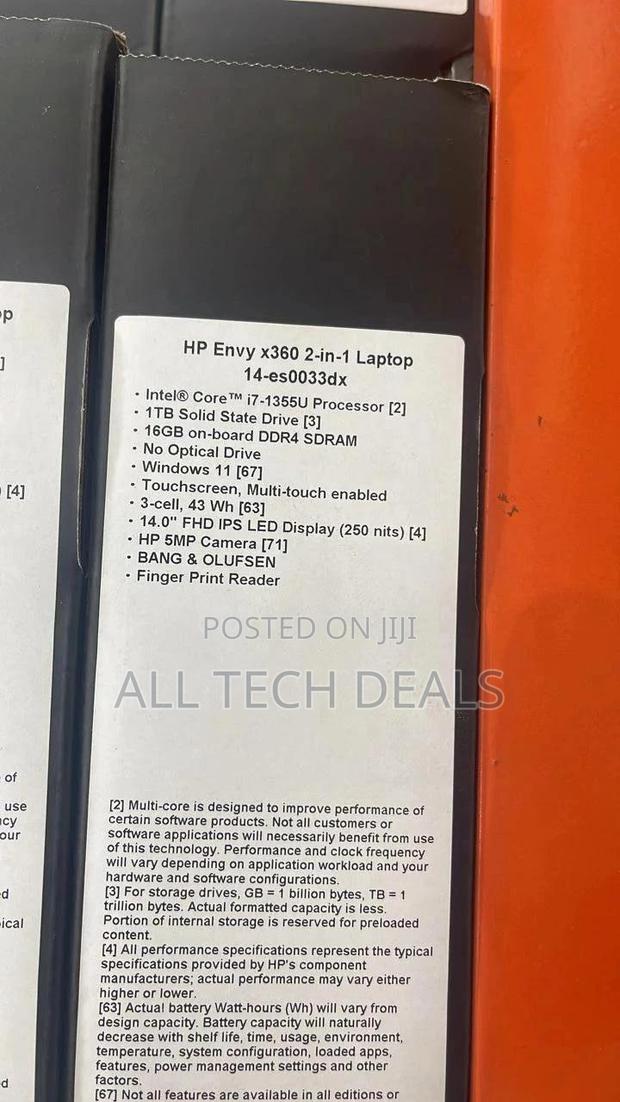 New Laptop HP Envy 14 16GB Intel Core I7 SSD 1T · Photo 1