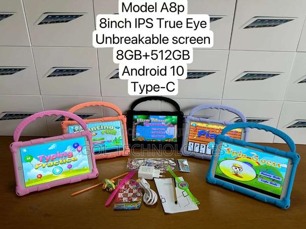 8 Inches Kids Tablet Unbreakable Touch Screen · Photo 1