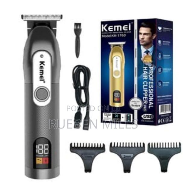 Stainless Steel Kemei Beard Trimmer Hair Clipper Machine · Photo 1