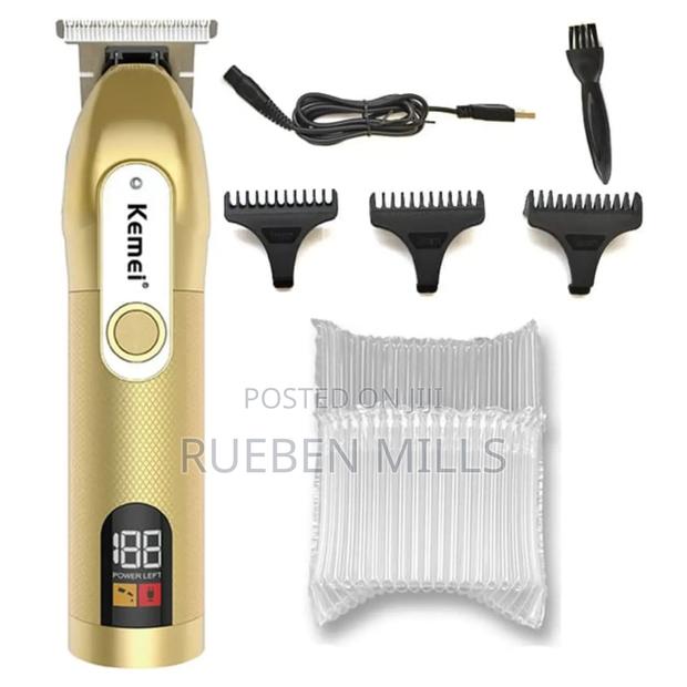 Black and Gold Kemei Clipper Barbering Machine Beard Trimmer · Photo 2