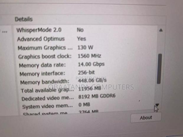 Laptop Dell Alienware M15 R6 16GB AMD Ryzen 9 SSD 512GB · Photo 8