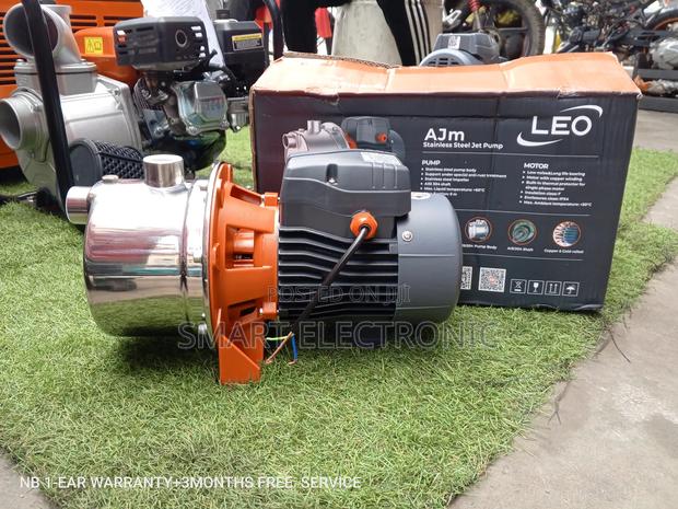 Leo Water Pump- 1.0hp- Stainless- Jet Water Pump Low Noise · Photo 1