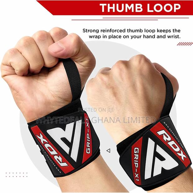 RDX S4 Lifting Wrist Wraps+Gym Straps-Strength Training · Photo 6