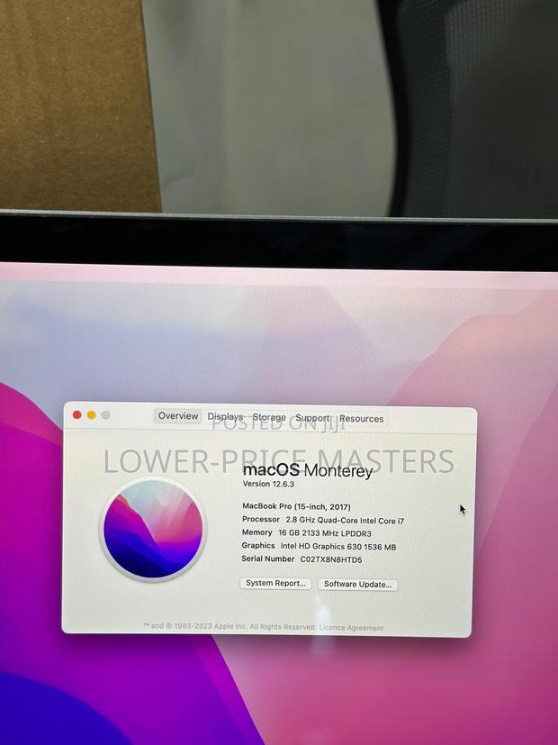 New Laptop Apple MacBook Pro 2017 16GB Intel Core I7 SSD 256GB · Photo 4
