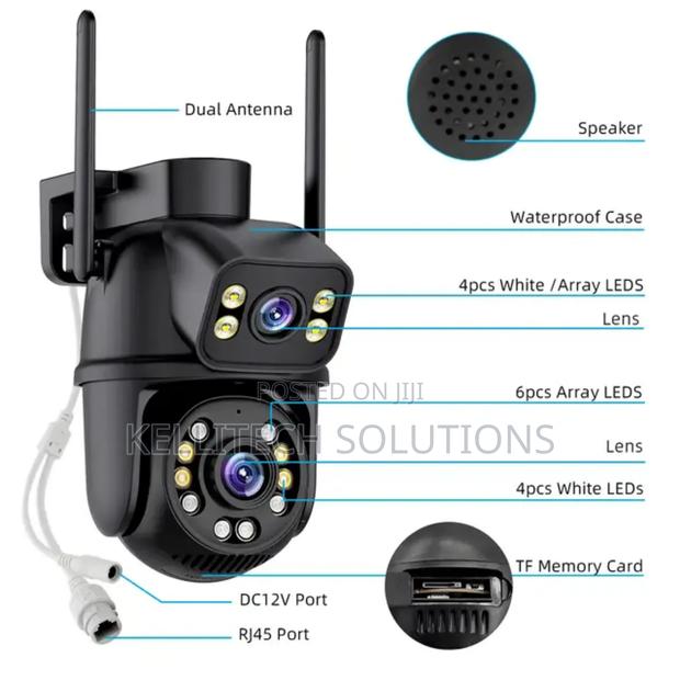 2in1 Double Lens 6MP CCTV Wifi Camera · Photo 1