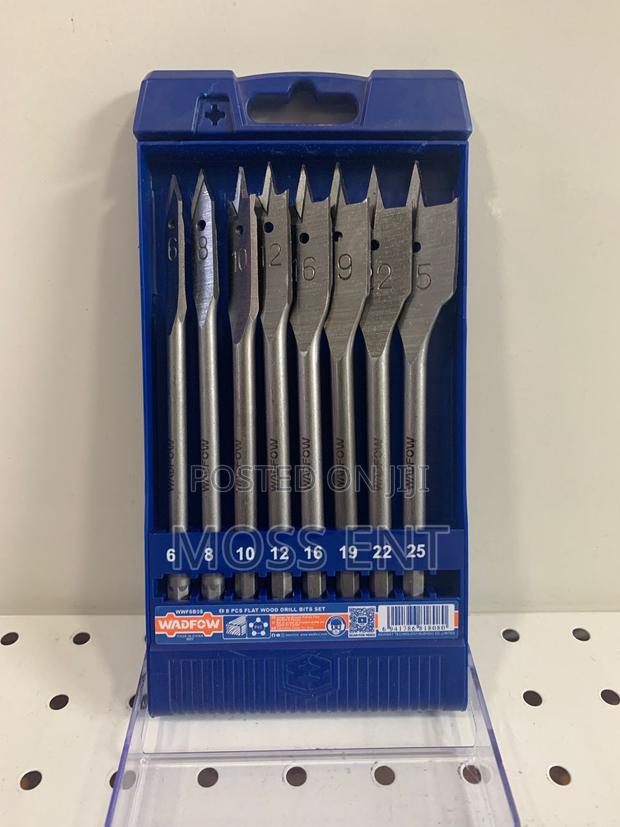 8 PCS Flat Wood Drill Bits Set - Wwf6b08 · Photo 1