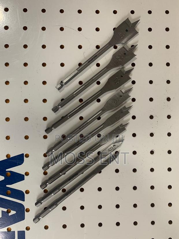 8 PCS Flat Wood Drill Bits Set - Wwf6b08 · Photo 2