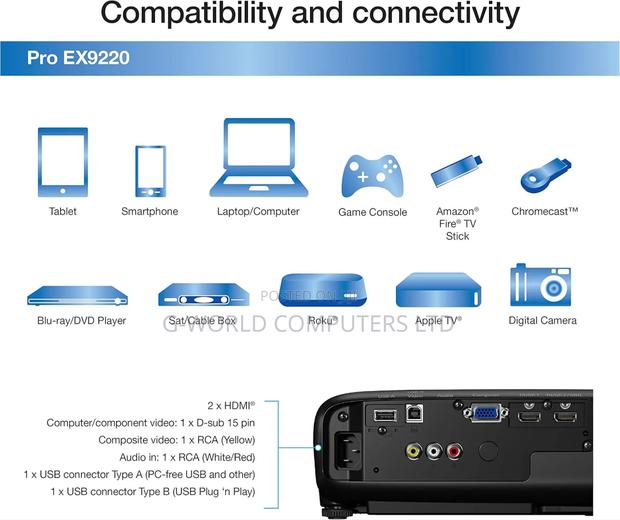 Epson Pro Ex9220 3600l Wuxga 1080p + Projector · Photo 6