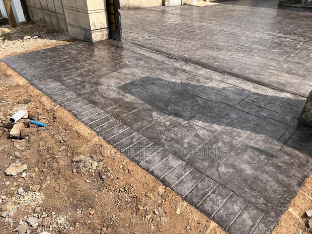 Stamped Concrete Floor Construction #0001 · Photo 3