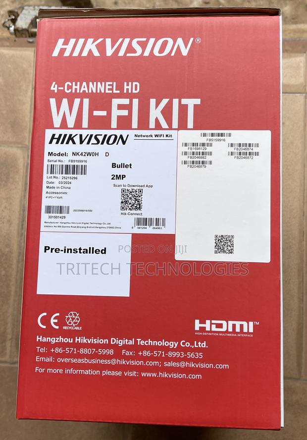 Hikvision 2mp Wi-Fi KIT Bullet With 1TB HDD · Photo 3