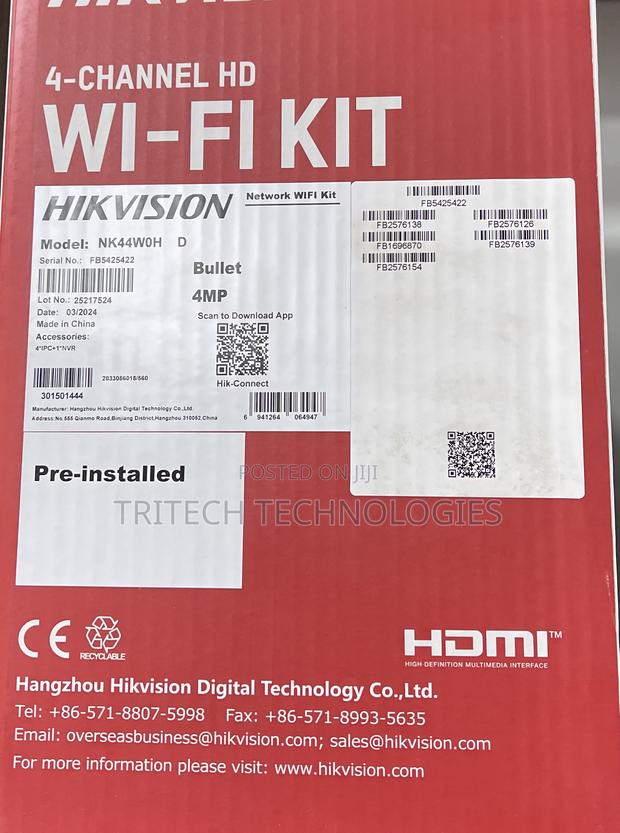 Hikvision Nk44wqh(D) Bullet Wifi KIT 4ch With 1tb HDD · Photo 3