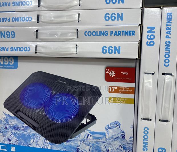 Laptop Cooling Pad With Dual Heavy-Duty Fans · Photo 1