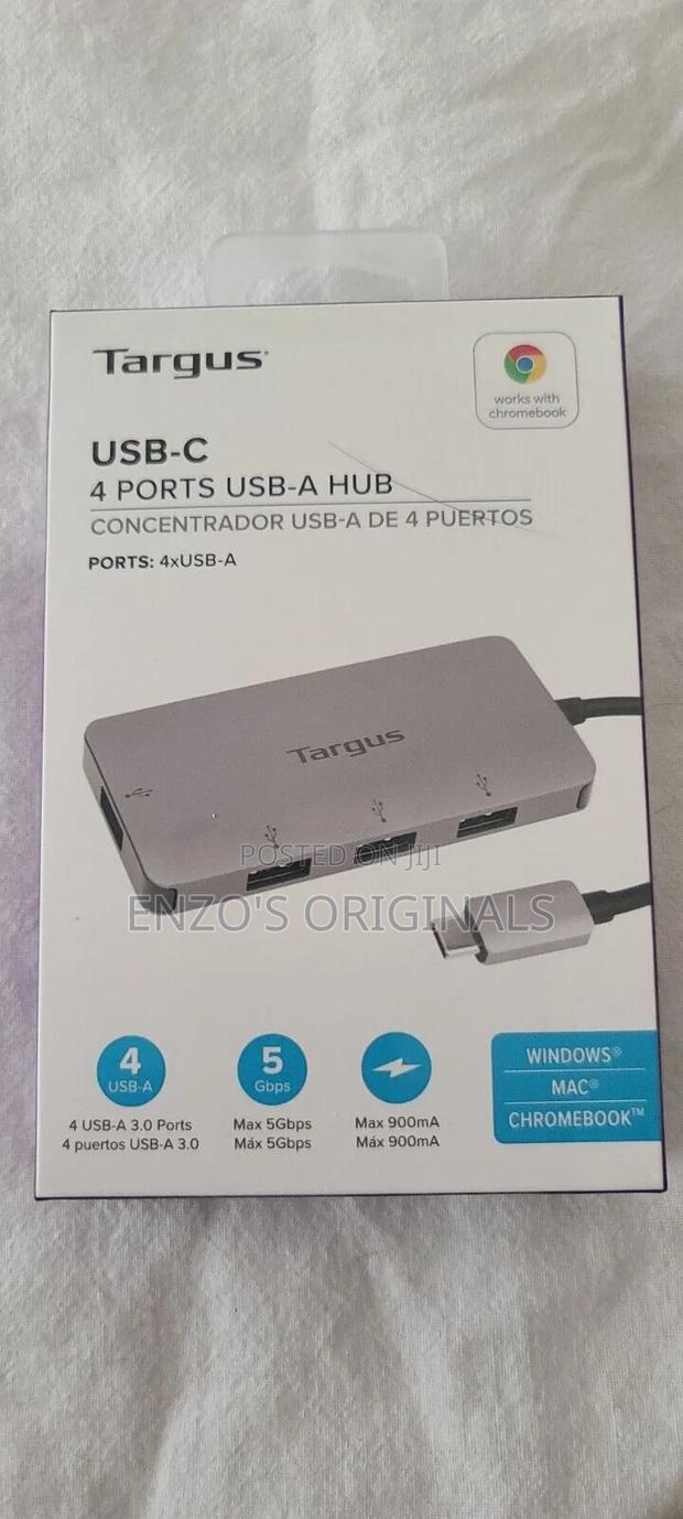 Usb-c To 4 Port Usb 3.0 Hub Type-c Extension Targus New · Photo 1