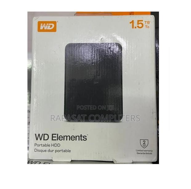 1.5tb Wd Elements Portable External Hard Disk Drive · Photo 1