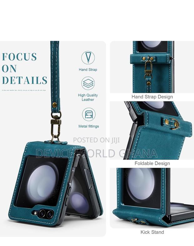 Autspace Leather Case for Samsung Z Flip 7, Z Flip 6 and 5 · Photo 4