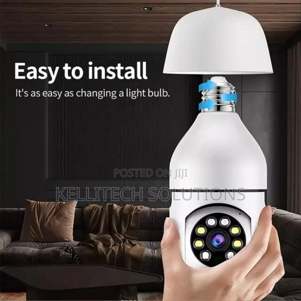 360° Wifi Bulb Cctv Camera With Android And Ios Free App · Photo 1