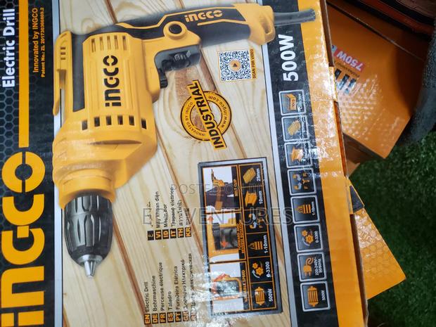 Ingco 500W Electric Drill. Keyless Plastic Chuck Ed500282 · Photo 1
