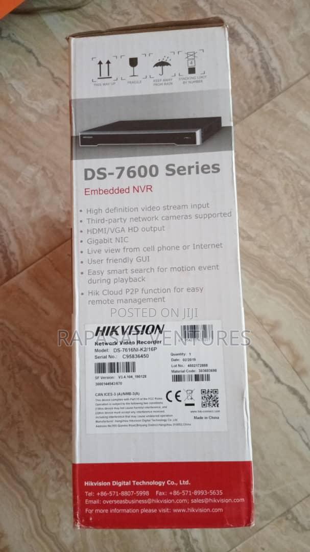 Hikvision Ds-7616ni-/16p H.265 16-Channel Poe NVR · Photo 2