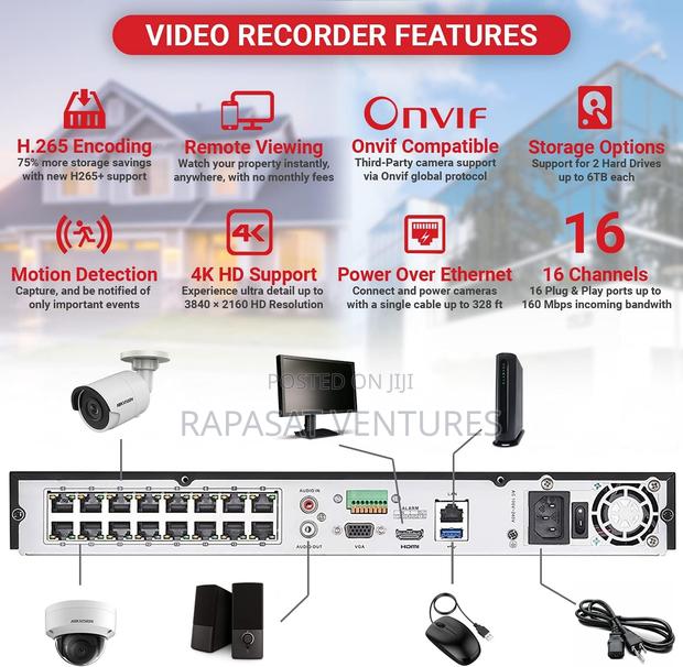 Hikvision Ds-7616ni-/16p H.265 16-Channel Poe NVR · Photo 4