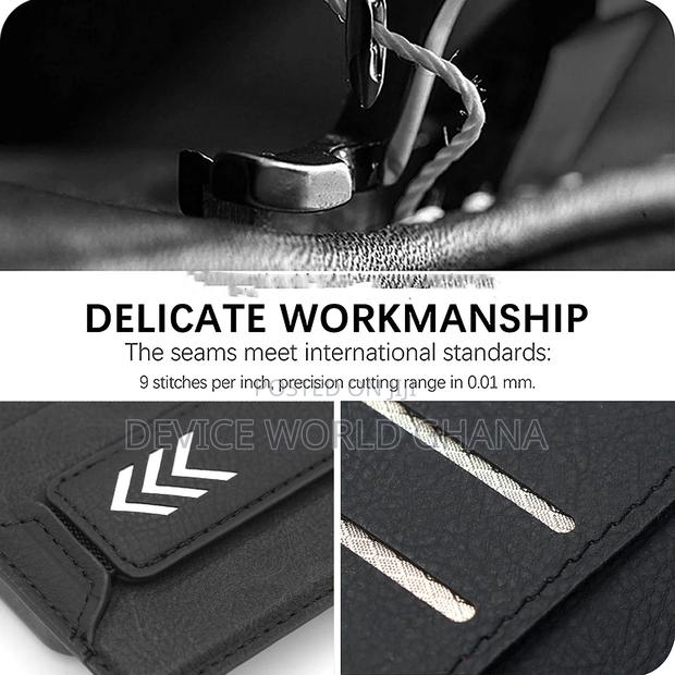Zipp Retro Leather Flip Case for Samsung Z Fold 7 6 5 4 3 · Photo 4