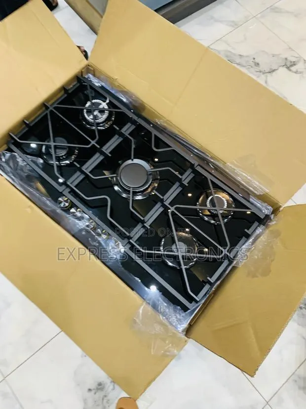 5burner Built in Gas Cooker Kenwood Black. 90cm · Photo 1