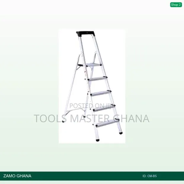 Cm 5+1 Galvanized Steel Step Ladder - Cm-B5 · Photo 1
