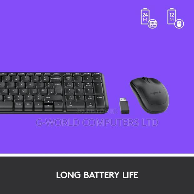 Logitech Mk220 Wireless Keyboard Mouse Combo Black · Photo 4