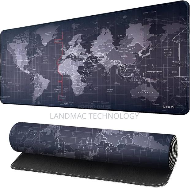 Large World Map Pattern Game Mouse Pad Keyboard Mat · Photo 1